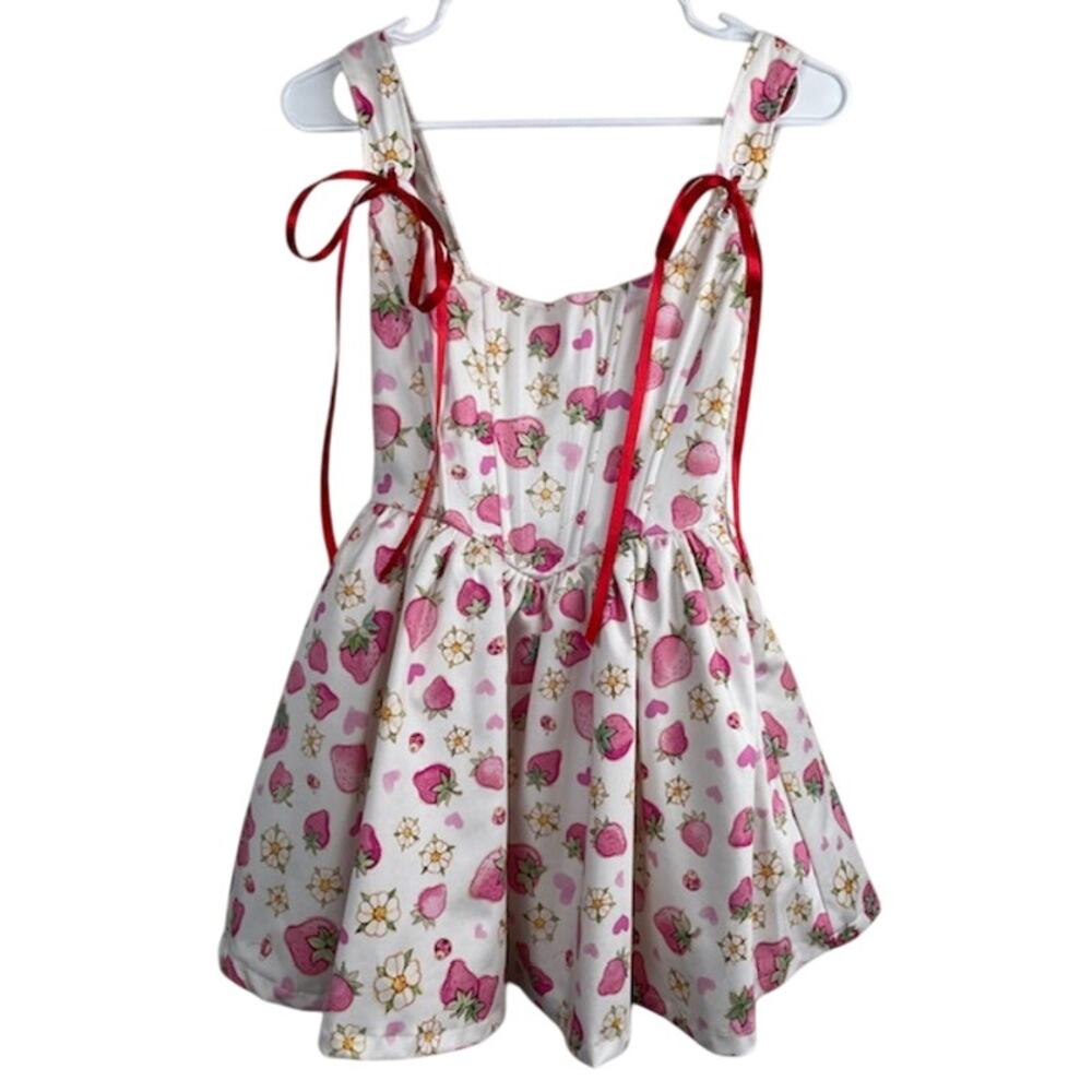 Dolls Kill x Strawberry Shortcake Lady Bug Corset dress.
